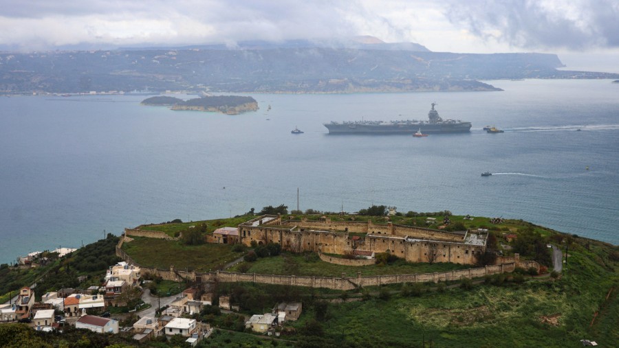 Kapal induk USS Gerald R. Ford./dok. Bloomberg