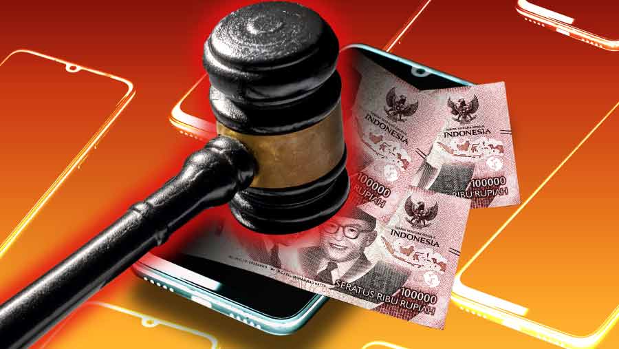 Daftar 97 Pinjol Kena Denda Rp755 Miliar di Kasus Kartel Bunga (Bloomberg Technoz/Asfahan)