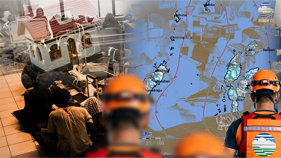 Peringatan Dini Tsunami Gempa Sulawesi - Maluku Resmi Dicabut, Satu Orang Dilaporkan Meninggal (Foto: Diolah dari Berbagai Sumber)