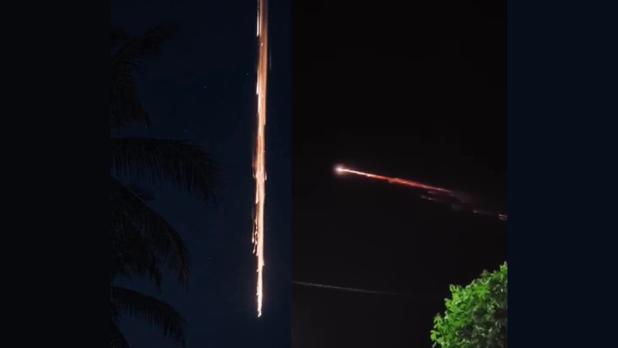 Sampah antariksa di langit Lampung dan Banten. (dok: ist)