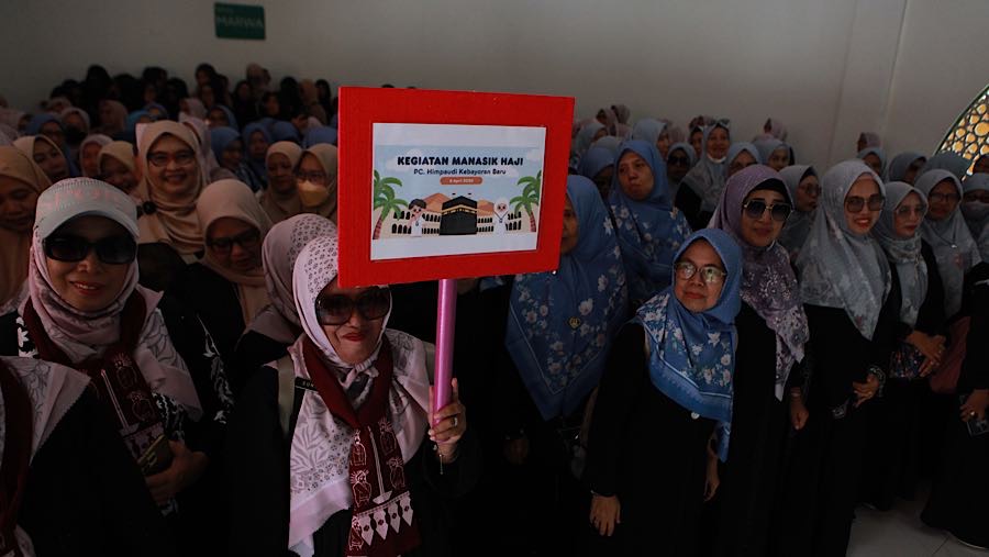 Pembekalan ini bertujuan agar jemaah mampu menjalankan ibadah secara mandiri dan tertib. (Bloomberg Technoz/Andrean Kristianto)