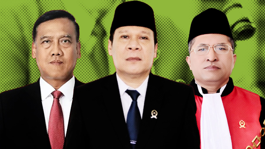 Dr. Fahmiron, S.H., M.Hum., Dr. Liliek Prisbawono Adi, S.H., M.H., Marsudin Nainggolan, S.H., M.H. (Diolah)