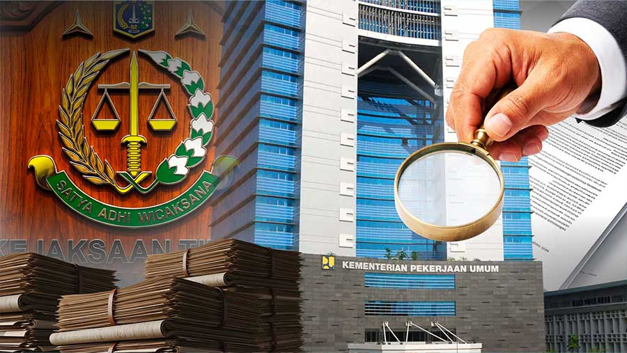 Kejati DKI Jakarta Geledah Kementrian PU, Sita Sejumlah Dokumen. (Diolah dari Berbagai Sumber)