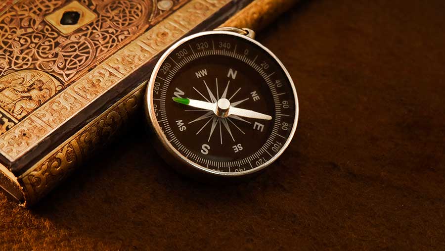 Ilustrasi arah kiblat (Envato)