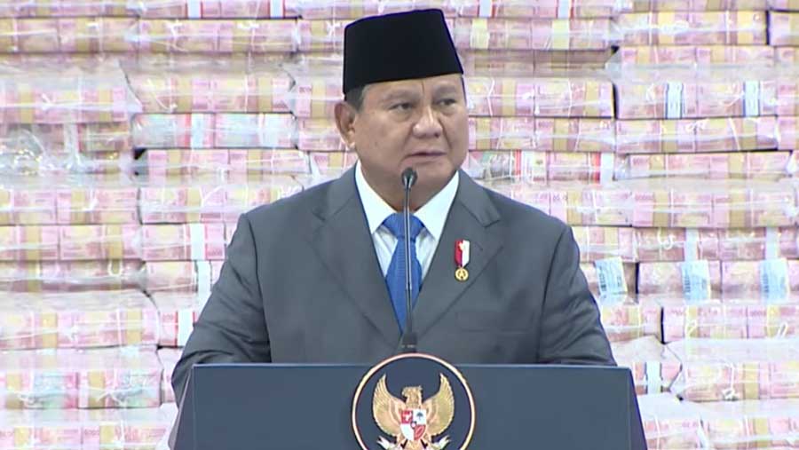 Penyerahan Denda Administratif dan Penyelamatan Keuangan Negara, Jakarta, 10 April 2026 (Tangkapan layar YouTube Setpres)