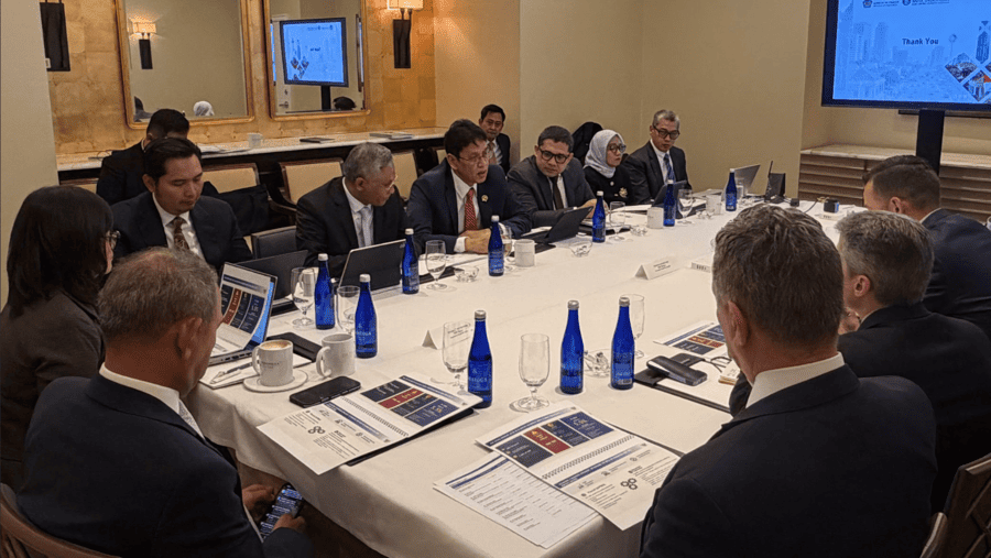 Menteri Keuangan Purbaya Yudhi Sadewa temui sejumlah investor potensial di AS Senin (13/4/2026) (Dok. Kemenkeu)