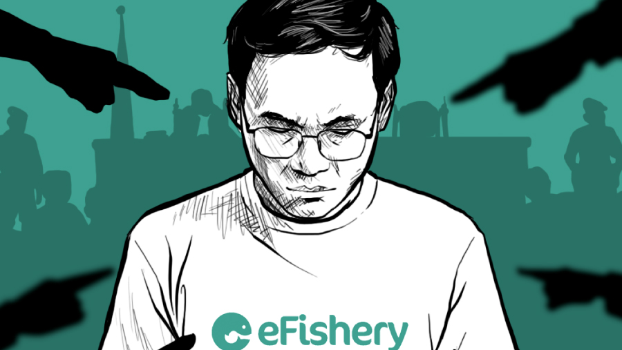 Jaksa Tuntut Pendiri eFishery Gibran Huzaifah 10 Tahun Penjara (Bloomberg Technoz/Arie Pratama)