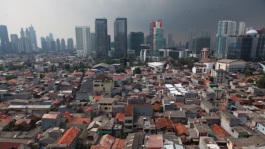 Struktur demografi Jakarta menunjukkan kelompok usia produktif (15–64 tahun) mendominasi dengan persentase 71,26%. (Bloomberg Technoz/Andrean K)