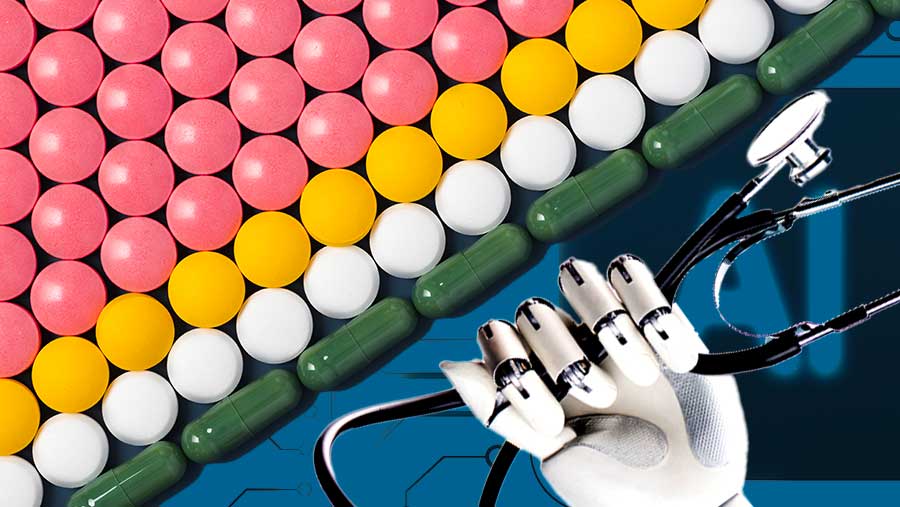 Ilustrasi AI Memformulasi Obat (Diolah)