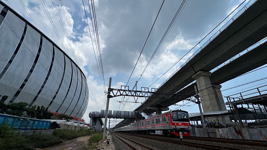 KAI menargetkan stasiun JIS dapat beroperasi mulai Juni 2026 nanti. (Bloomberg Technoz/Andrean K)