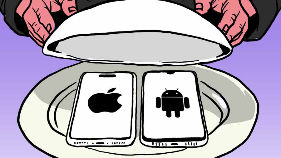 Kesetiaan Pengguna iPhone Kalahkan Pengguna Android (Bloomberg Technoz/Asfahan)
