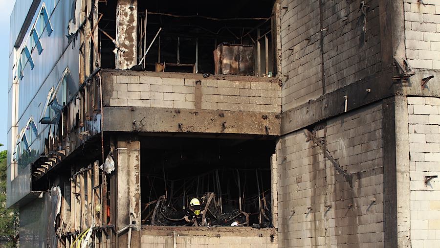 Sekretaris Dirjen Bina Pemdes Kemendagri, Murtono, mengatakan arsip yang terbakar hanya dokumen administrasi biasa. (Bloomberg Technoz/Andrean)