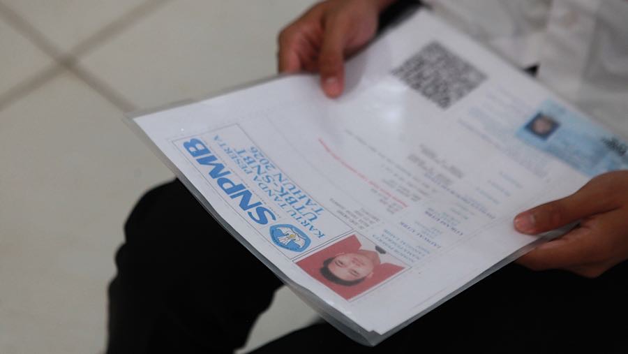Sebanyak 871.496 siswa tercatat sebagai peserta UTBK SNBT di berbagai perguruan tinggi negeri.  (Bloomberg Technoz/Andrean Kristianto)