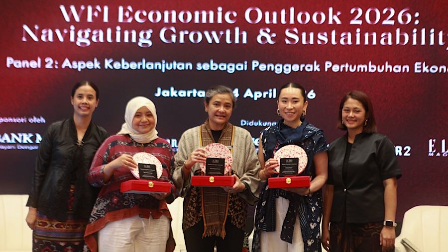 Women Founder Indonesia Economic Outlook 2026 di Jakarta, Jumat (24/4/2026). (Bloomberg Technoz/Andrean Kristianto)