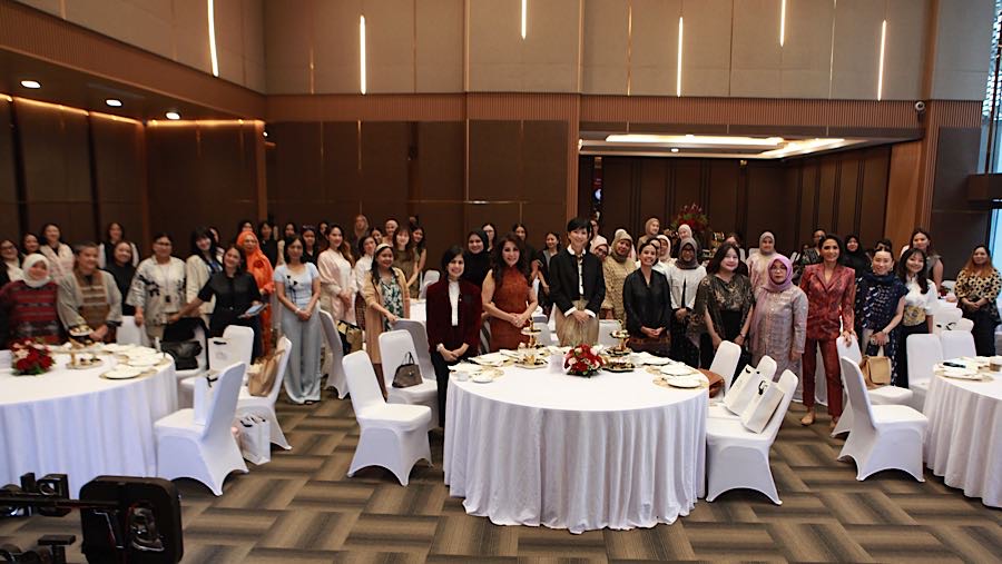 Peserta mengikuti Women Founder Indonesia Economic Outlook 2026 di Jakarta, Jumat (24/4/2026). (Bloomberg Technoz/Andrean Kristianto)