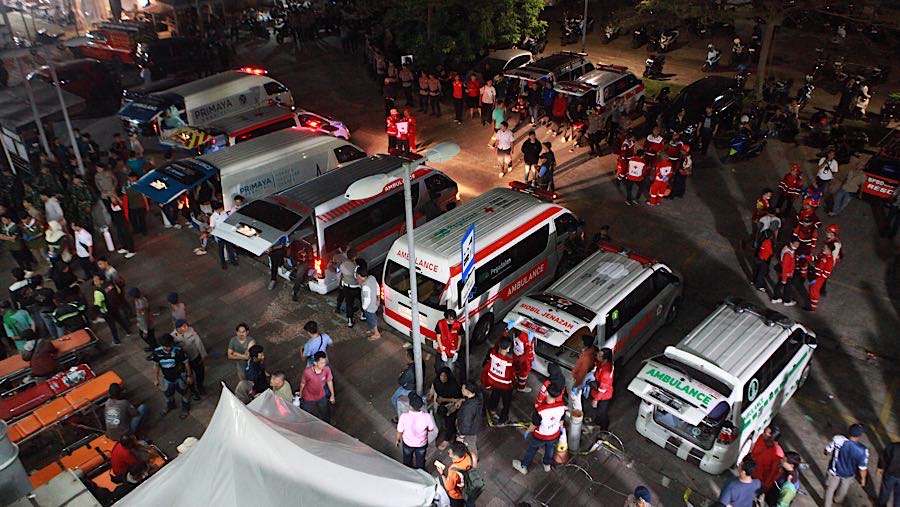 Terdapat korban luka dan meninggal dunia dari peristiwa ini. (Bloomberg Technoz/Andrean Kristianto)