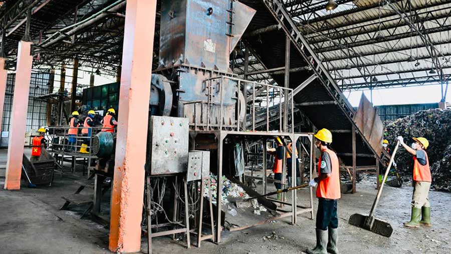 Presiden Prabowo Subianto kunjungi TPST BLE Banyumas. (Dok BPMI)