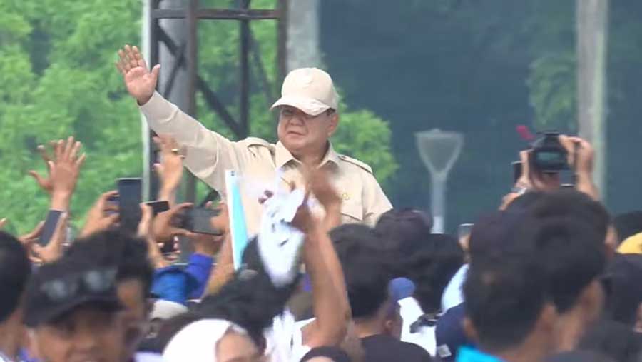 Peringatan Hari Buruh Internasional, Monumen Nasional, 1 Mei 2026 (Tangkapan layar YouTube Sekretariat Presiden)