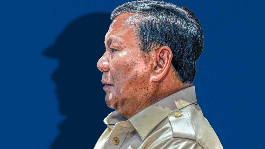 Prabowo Janji Potongan Aplikator Dipangkas, Mitra Ojol Dapat 92% (Bloomberg Technoz/Asfahan)