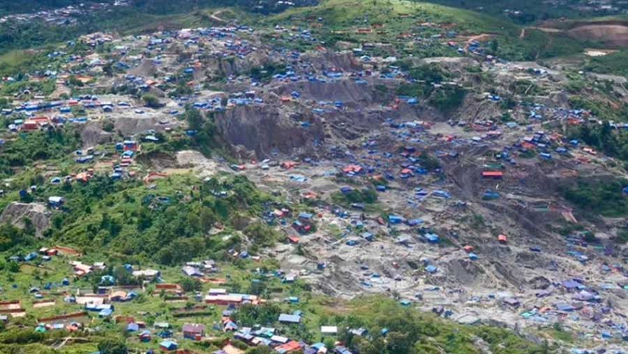 Satgas PKH Tertibkan Tambang llegal Gunung Botak di Kabupaten Buru, Provinsi Maluku (Dok. IG @satgaspkhofficial)