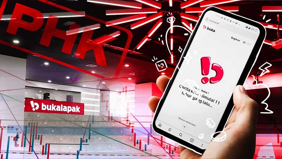 PHK Lebih Dari 50%, Bukalapak (BUKA) Tetap Rugi Rp423,5 Miliar. (Diolah dari Berbagai Sumber)