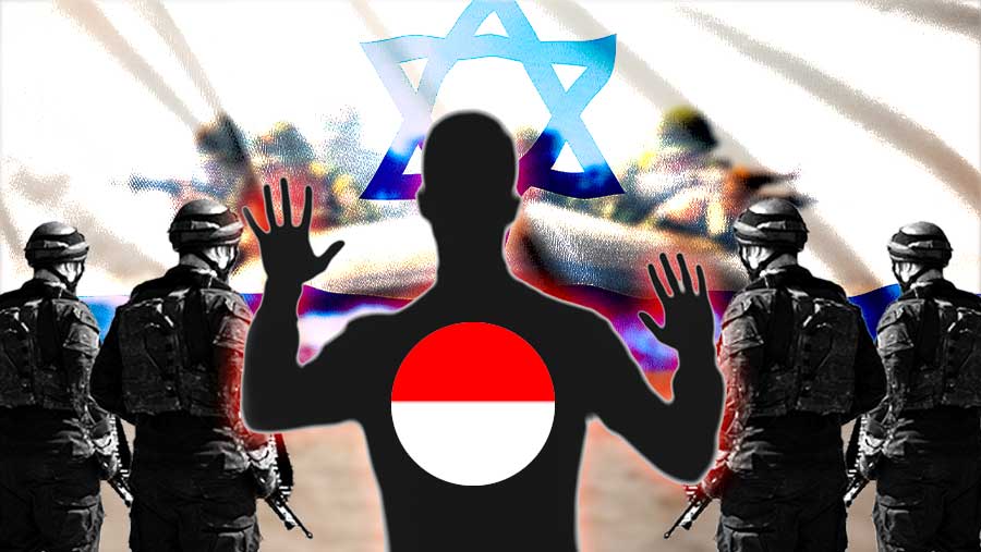 Ilustrasi WNI ditangkap tentara Israel (Diolah)