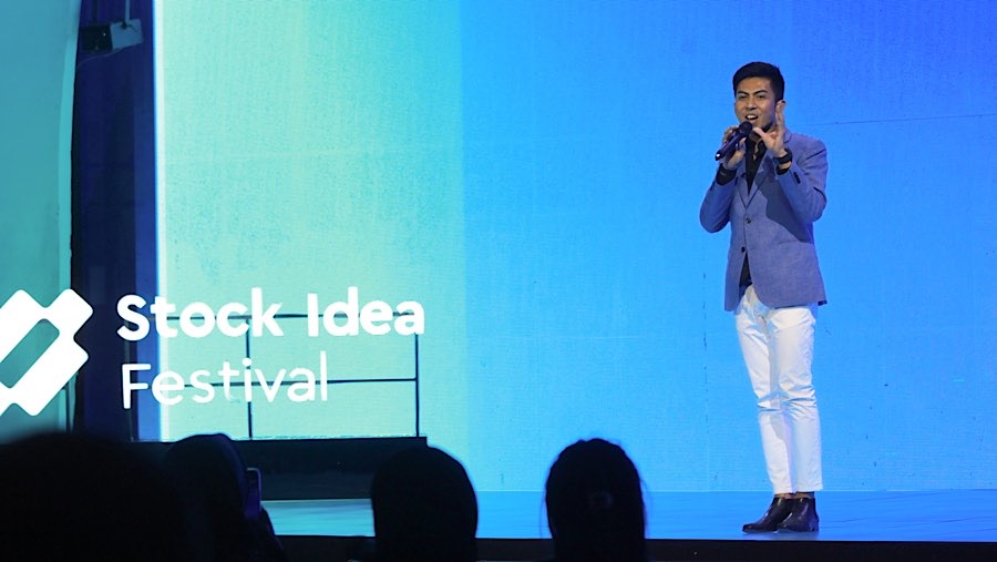 CEO PT Sucor Sekuritas, Bernadus Wijaya Saat Stock Idea Festival di Jakarta, Sabtu (23/5/2026). (Bloomberg Technoz/Andrean Kristianto)