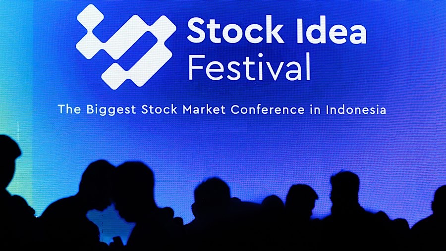 Peserta memgikuti Stock Idea Festival di Jakarta, Sabtu (23/5/2026). (Bloomberg Technoz/Andrean Kristianto)
