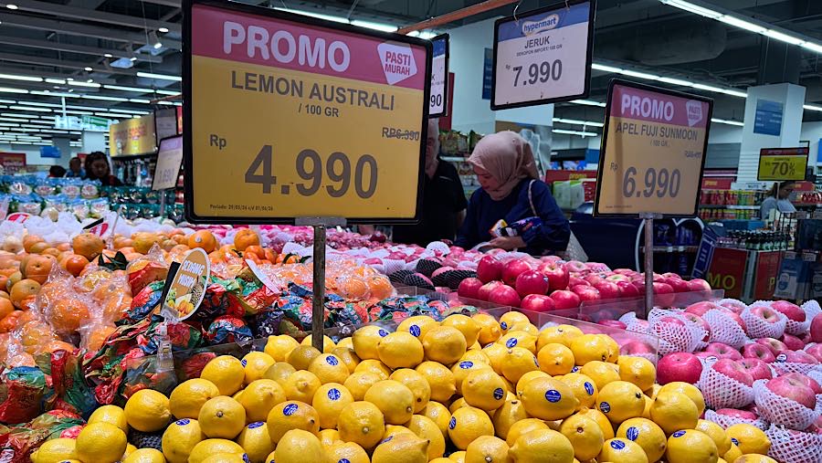 Harga pangan sepertinya menjadi pendongkrak inflasi. (Bloomberg Technoz/Andrean Kristianto)