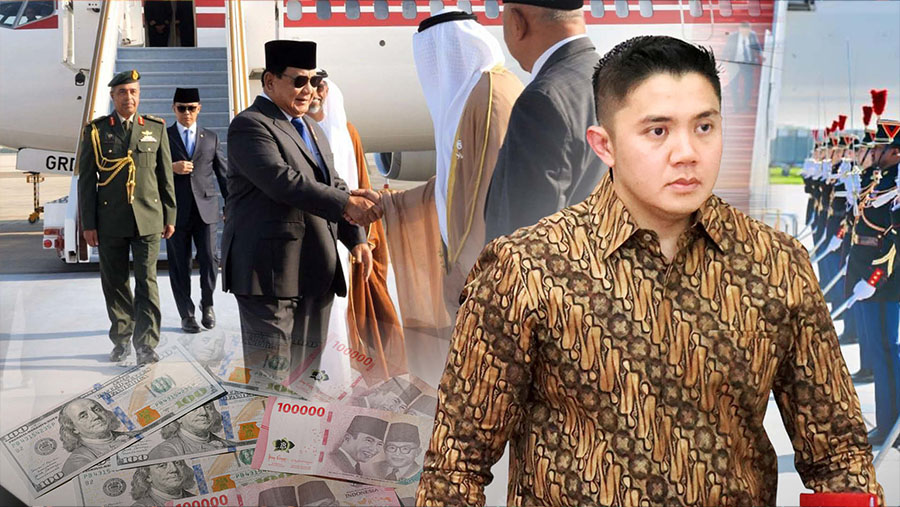 Seskab Kelebihan Biaya Kunjungan ke Luar Negeri Ditanggung Pribadi Presiden Prabowo (Foto: Diolah dari Berbagai Sumber)