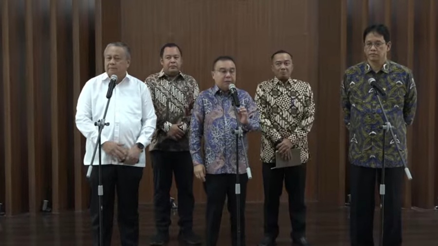 Keterangan Pers Pimpinan DPR, Menkeu dan Gubernur BI (Tangkapan Layar)
