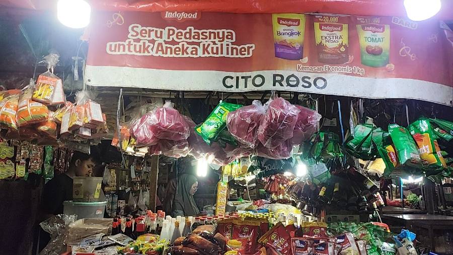 Para pedagang di Pasar Pondok Labu saat ditemui Bloomberg Technoz, Jumat sore (05/06/2026).