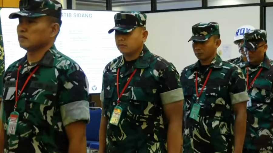 4 anggota BAIS TNI yang menyerang Andrie Yunus (Tangkapan layar YouTube KompasTV)