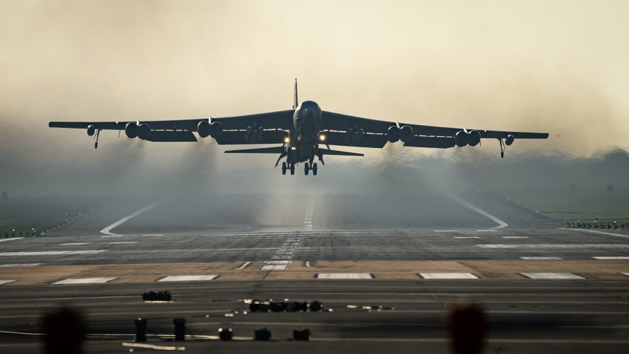 Pesawat Pengebom B-52 milik AS. (Sumber: Bloomberg)