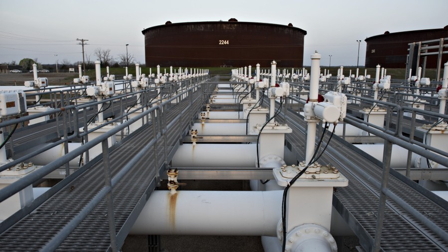Storage minyak di AS./dok. Bloomberg