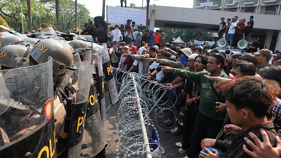 Polres Metro Jakarta Pusat menyiapkan pengamanan yang besar untuk pelaksanaan eksekusi pengosongan Blok 15 kawasan eks Hotel Sultan.