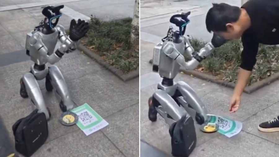 Robot Humanoid di China Mengemis. dok: Ist
