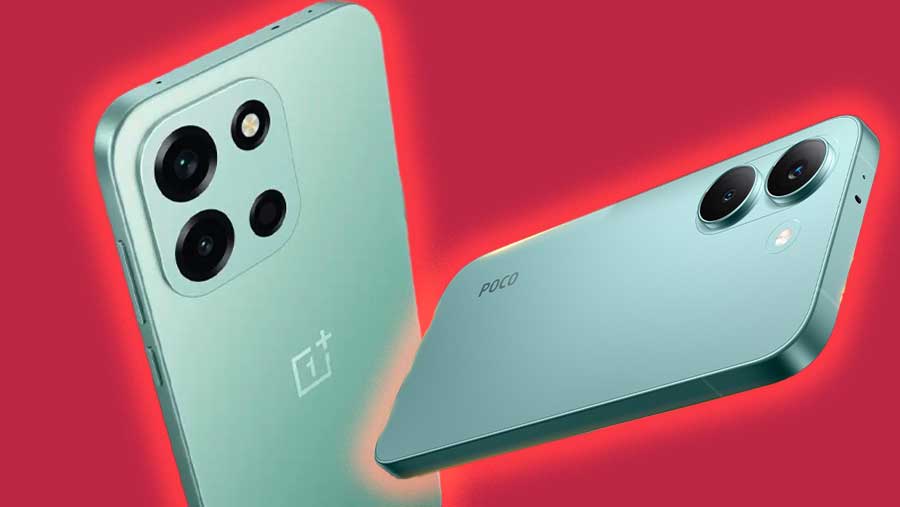 Ilustrasi komparasi perangkat: OnePlus Nord 6 vs Poco X8 Pro (Diolah)