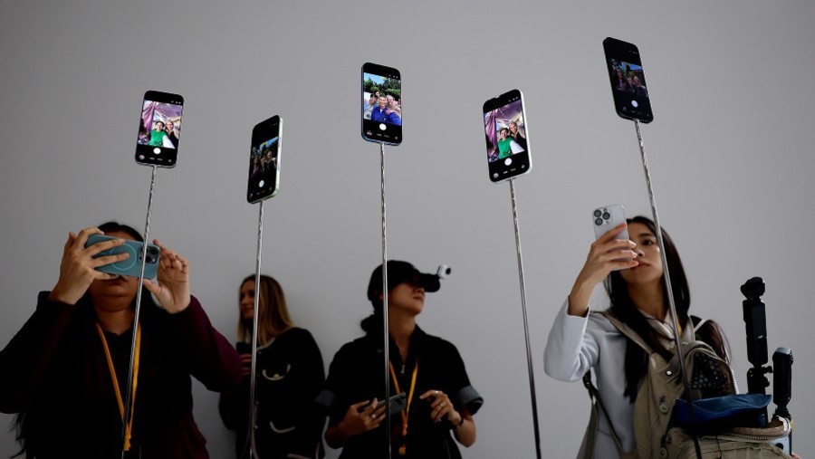 Pameran iPhone 17 dari Apple. dok: Bloomberg