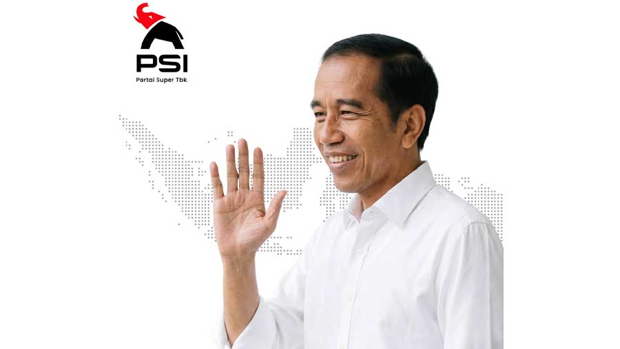 Joko Widodo bersama PSI (Instagram @psi_id)