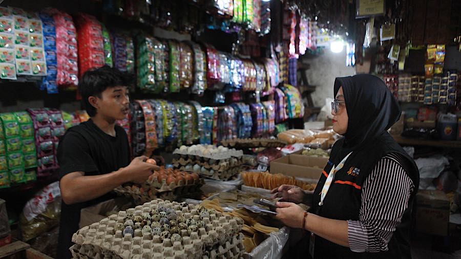 Badan Pusat Statistik (BPS) mensurvei lebih dari 30 juta pelaku usaha dalam pelaksanaan Sensus Ekonomi 2026. (Bloomberg Technoz/Andrean Kristianto)