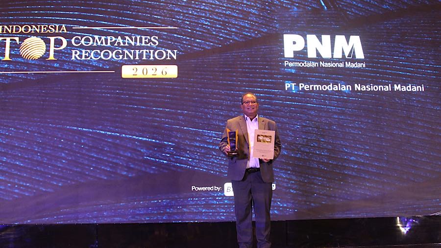 PT Permodalan Nasional Madani meraih penghargaan dalam acara Indonesia Top Companies Recognition di Jakarta, Senin (29/6/2026) (Bloomberg Technoz/Tri)