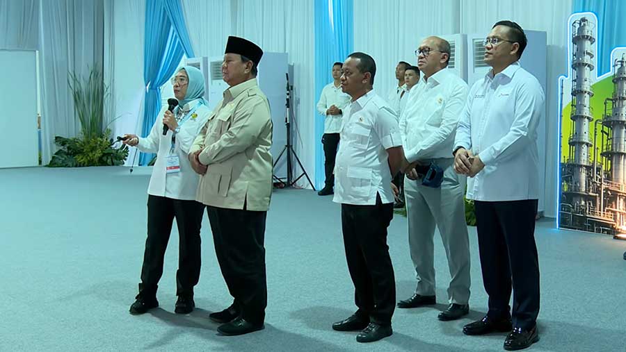 Peluncuran B50 Oleh Presiden Republik Indonesia Prabowo Subianto (YouTube KementerianESDM)