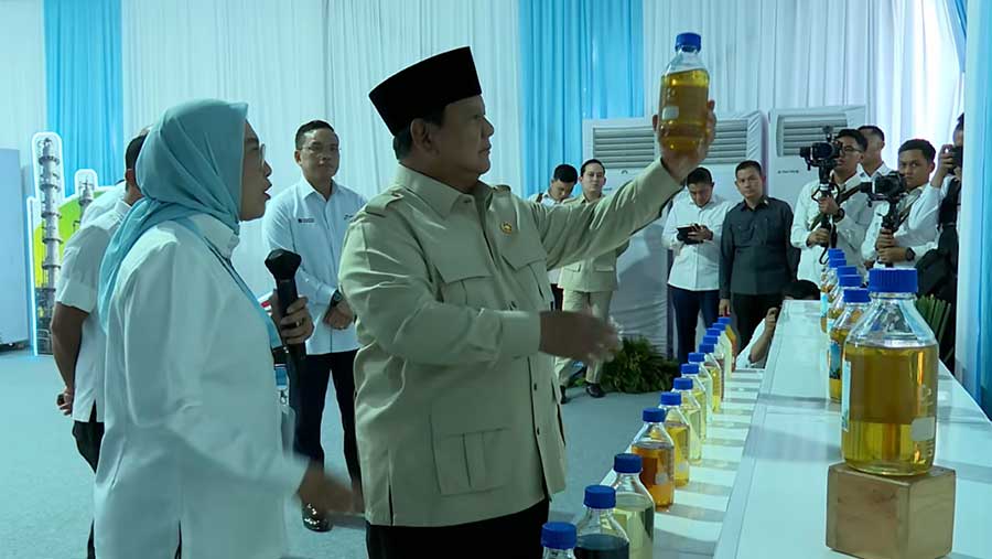 Peluncuran B50 Oleh Presiden Republik Indonesia Prabowo Subianto (YouTube KementerianESDM)