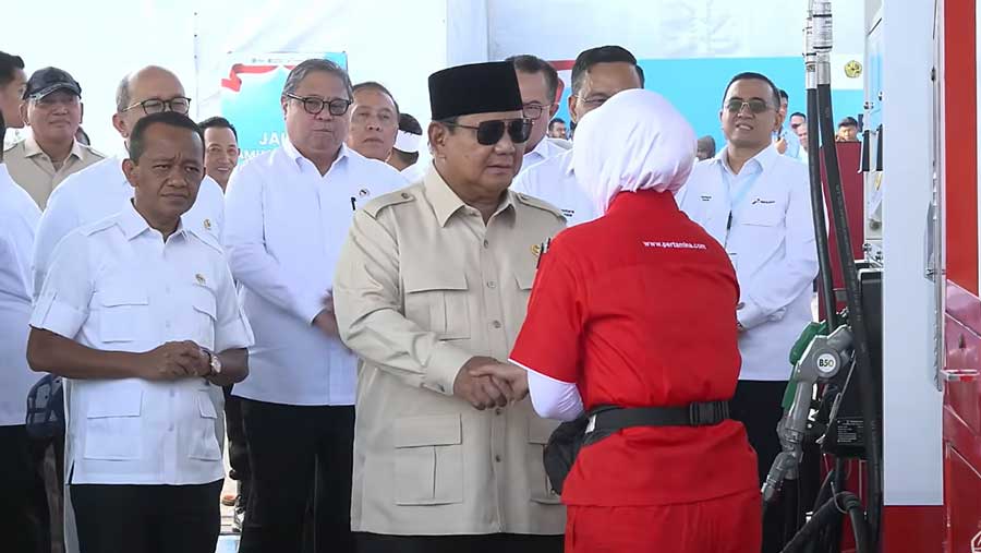 Peluncuran B50 Oleh Presiden Republik Indonesia Prabowo Subianto (YouTube KementerianESDM)