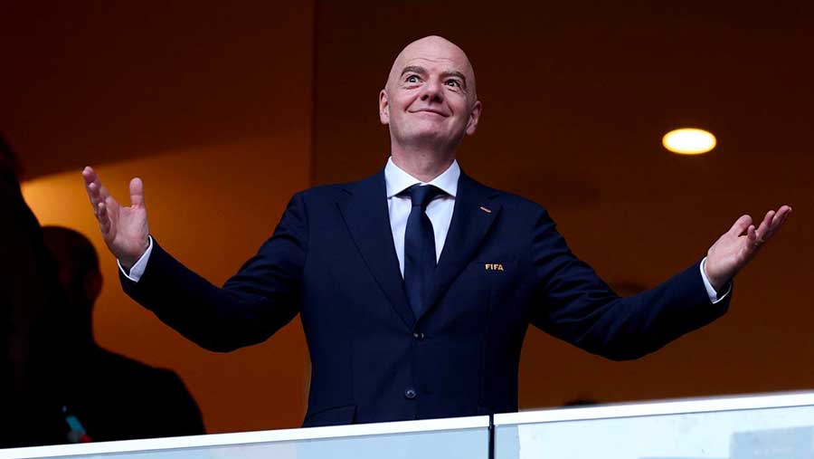 Presiden FIFA, Gianni Infantino saat pembukaan Piala Dunia 2026.