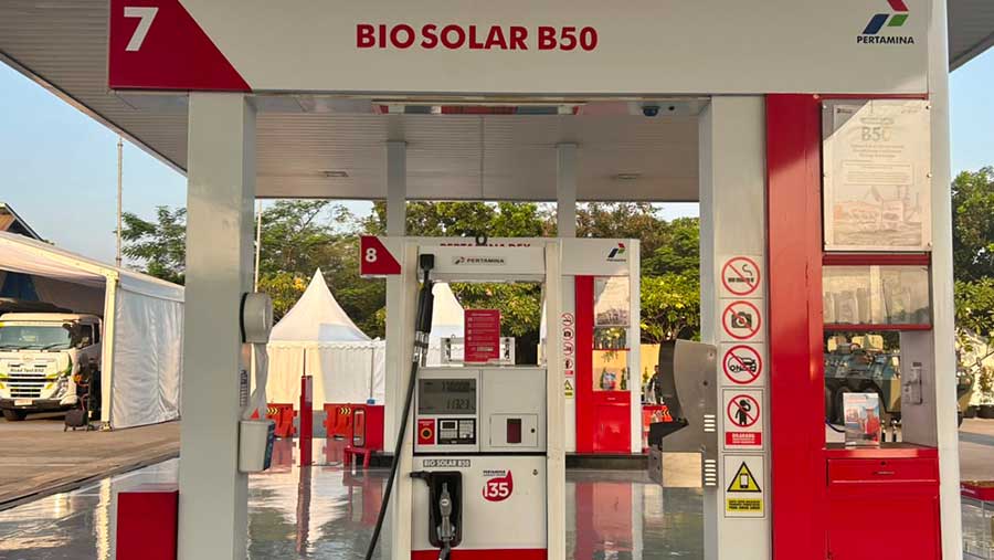 Peluncuran B50  (Bloomberg Technoz/Azura Yumna)