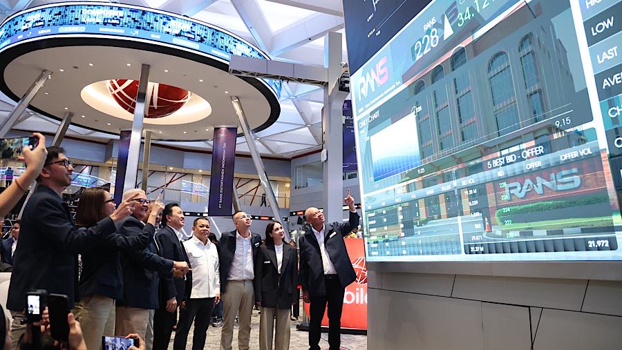 IPO PT RANS Entertainment Indonesia Tbk (RANS) dihadiri sejumlah konglomerat ada Haji Isam dan Boy Thohir, Jakarta, Jumat (10/7/2026). (Dok. BEI)