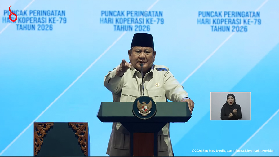 Presiden Prabowo Hadiri Puncak Peringatan Hari Koperasi ke-79 Tahun 2026, Jakarta (Dok. Biro Pers, Media, dan Informasi Sekretariat Presiden)