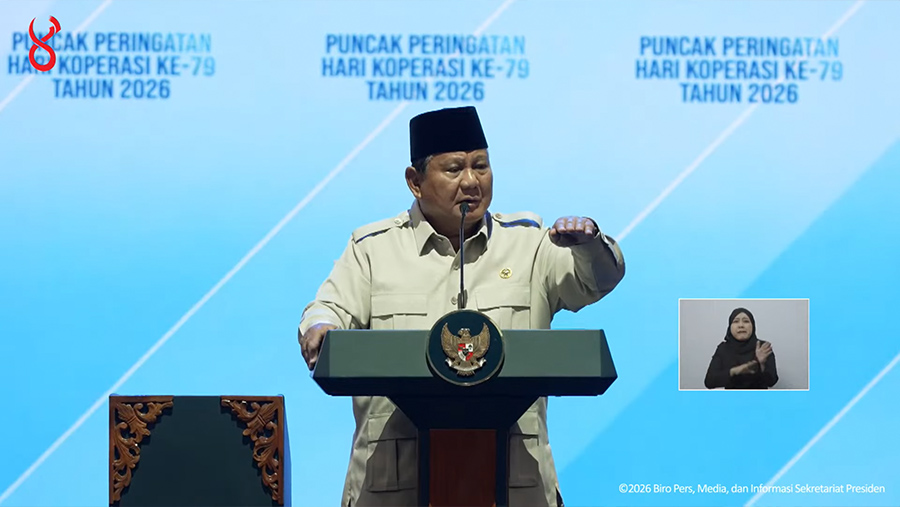 Presiden Prabowo Hadiri Puncak Peringatan Hari Koperasi ke-79 Tahun 2026, Jakarta (Dok. Biro Pers, Media, dan Informasi Sekretariat Presiden)